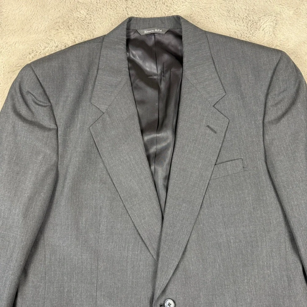 Christian Dior Monsieur Gray‎ Blazer Two Button Wool Blend Jacket Size 44R Vtg